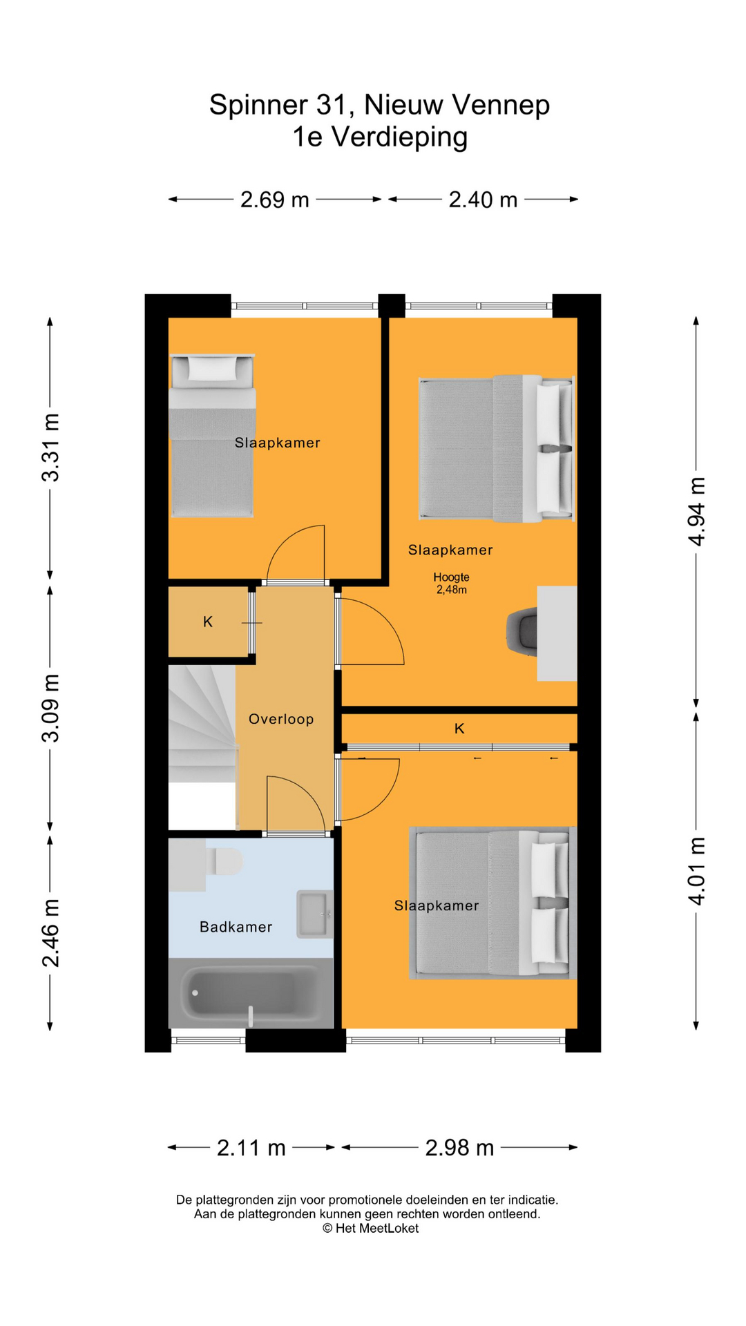 Spinner 31 , 2152 AZ Nieuw-vennep map